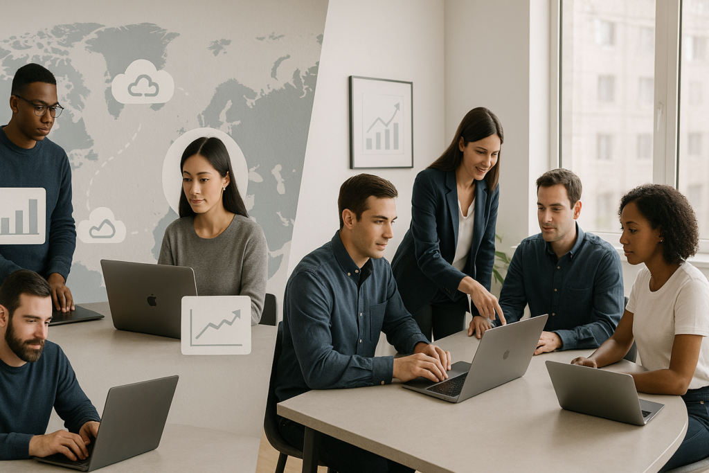 Hire Remote Developers vs In-House Teams comparison for cost, productivity, and scalability